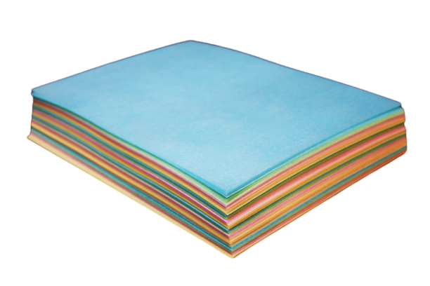 Obleas de color rectangular acabado liso 5 colores 