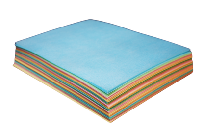 Obleas de color rectangular acabado liso 5 colores 