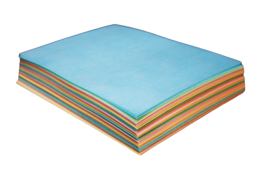 Obleas de color rectangular acabado liso 5 colores 