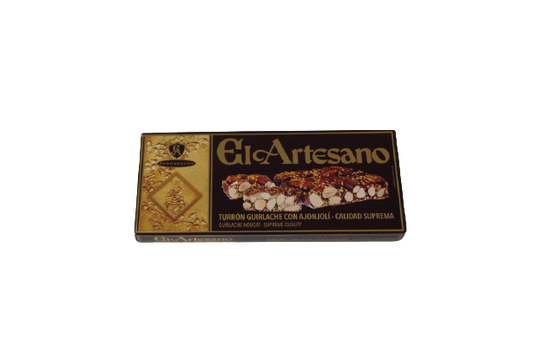 Turrón de Guirlache con ajonjolí 250 gr. Calidad suprema - El Artesano