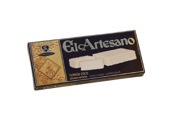 Turrón de coco 200 gr. Calidad suprema - El Artesano