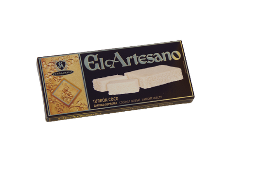 Turrón de coco 200 gr. Calidad suprema - El Artesano