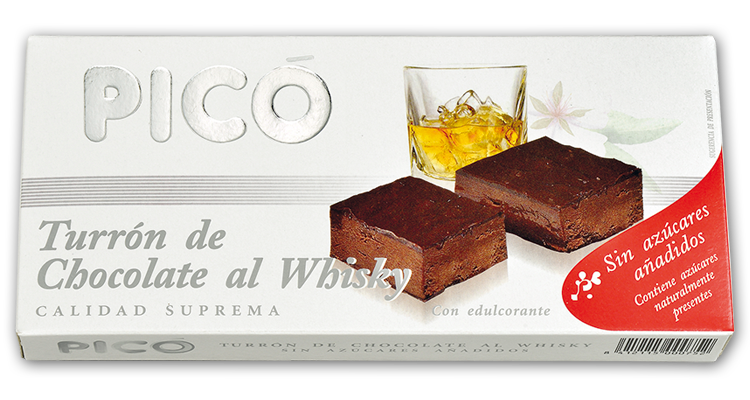 Turrón de Chocolate al Whsky Sin azúcar