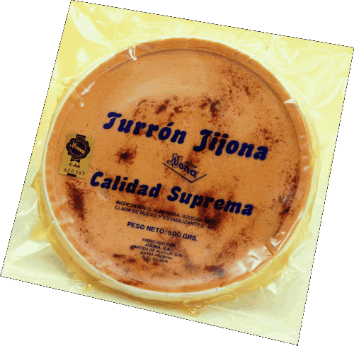 Torta de Turrón Jijona 400 g, cocas blandas
