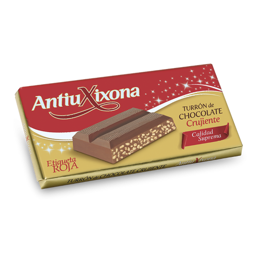 Turrón de Chocolate Crujiente Antiu Xixona Calidad Suprema 200g