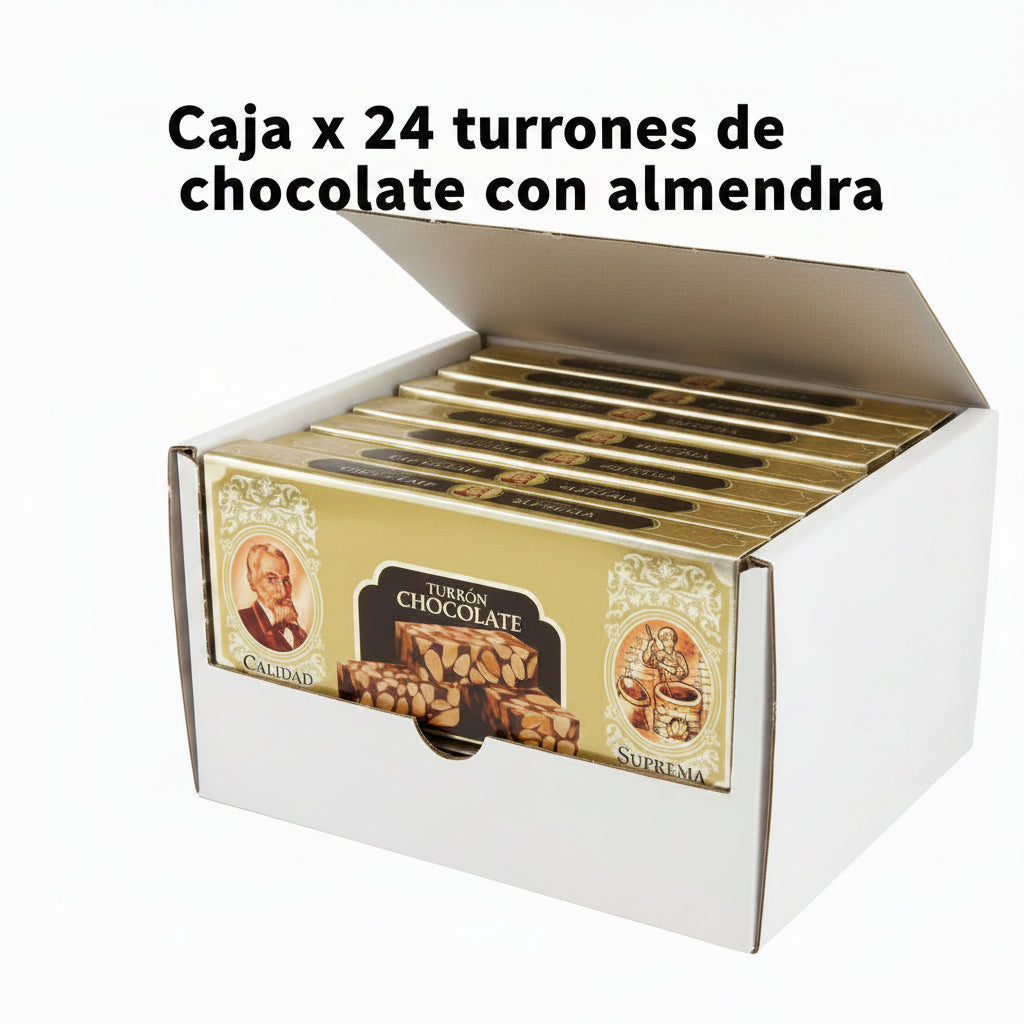 caja de 24 turrones de chocolate el abuelo