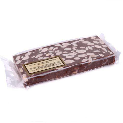 Turrón Chocolate Negro Puro con Almendras, 500 gramos