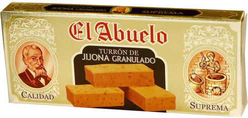 Caja con 24 unidades de turrones de Jijona blando marca El Abuelo