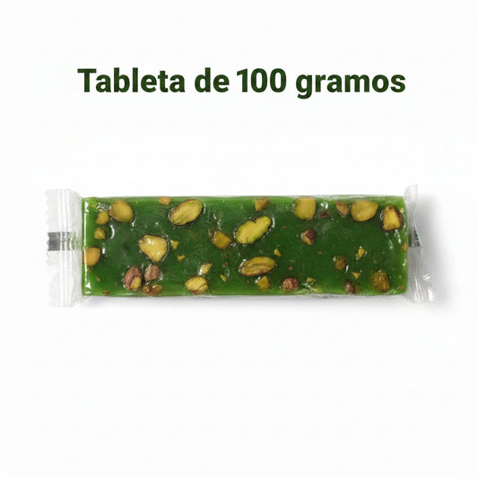 turrón de pistacho por 100 g