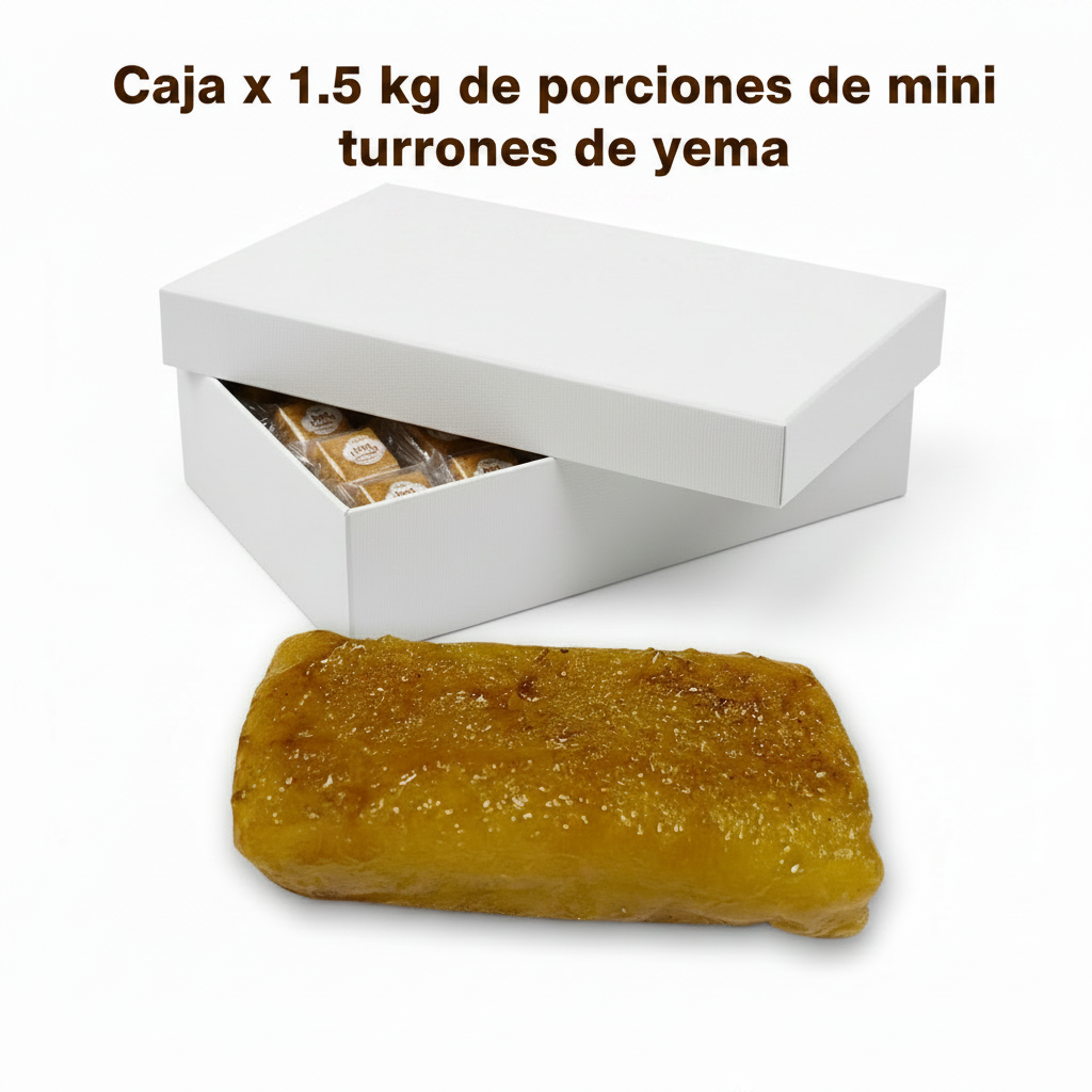 mini turrones de yema tostada de Jijona
