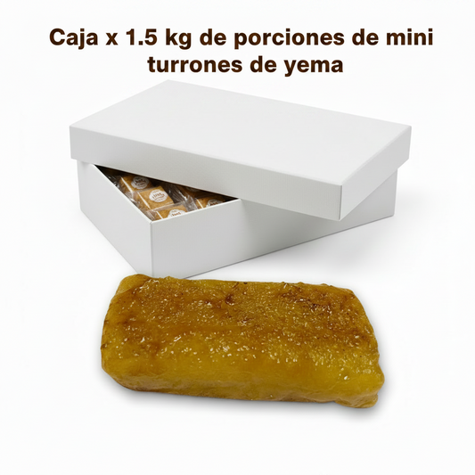 mini turrones de yema tostada de Jijona