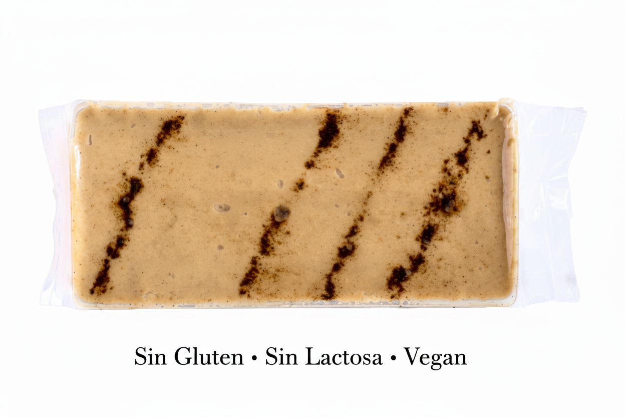 sin gluten y sin lactosa, vegano Turrón de piedra artesano