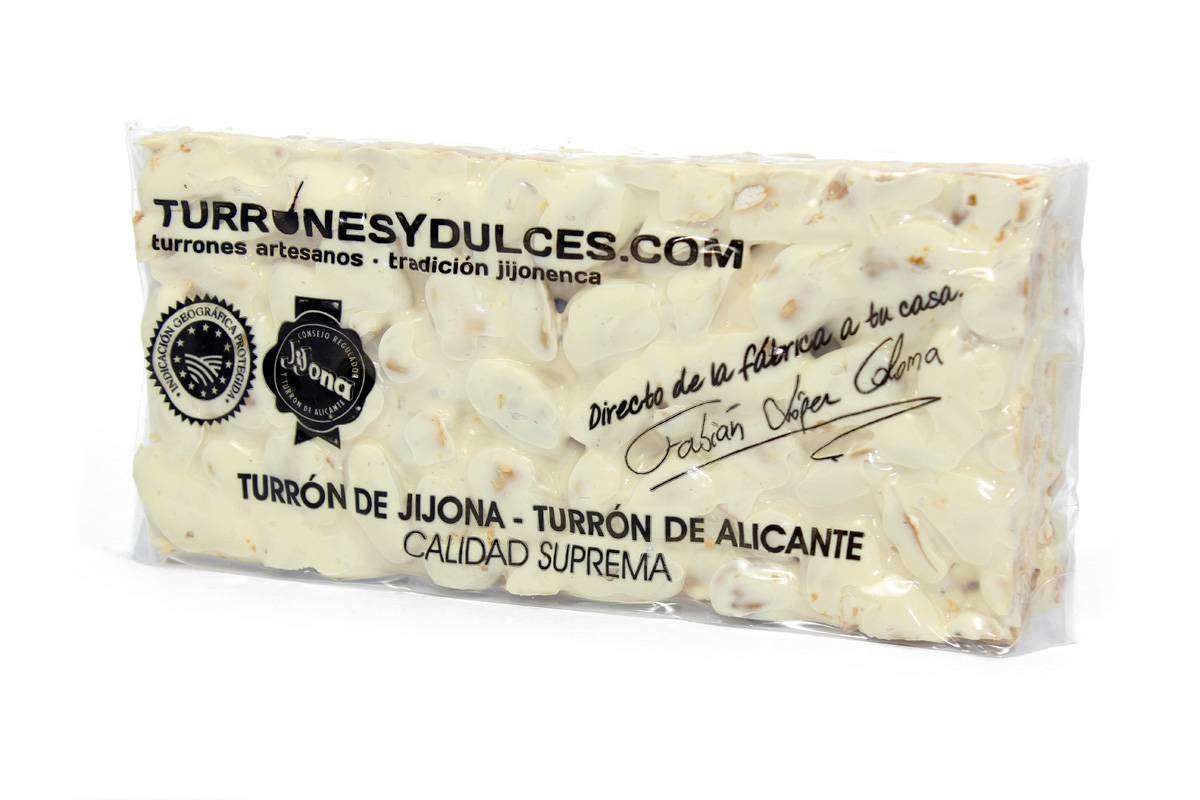 Turrón Alicante Artesano duro 300g de almendra