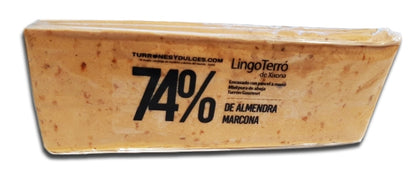 Turrón de Jijona en Barra Catalana 74% Almendra