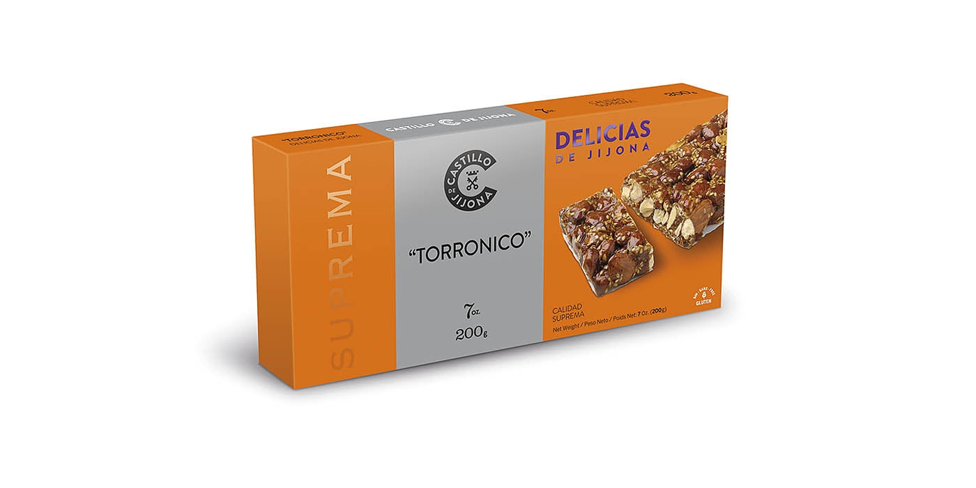 Caja de Turron "torronico" calidad suprema 16 tabletas de  200g - Castillo de Jijona