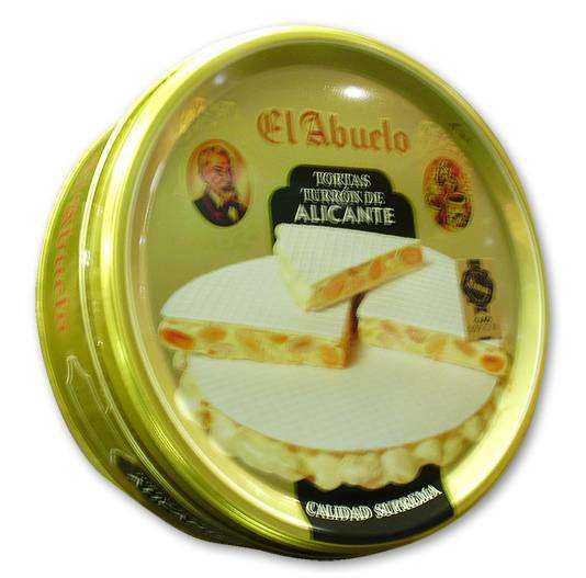 3 Tortas de Turrón de Alicante en Caja de Madera