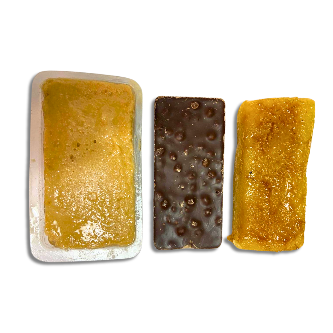 Porciones de Turrón Blando (Jijona)  y Duro (Alicante) en cajas a granel - Caja de 1,5kg  (60 unidades aprox)