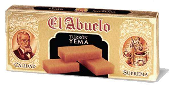 Turrón Yema Artesano, barra de 300 grs. (sin tostar)