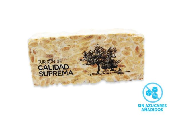 Turrón Imperial sin azúcares añadidos, tableta dura de 300 grs. - Imagen 2